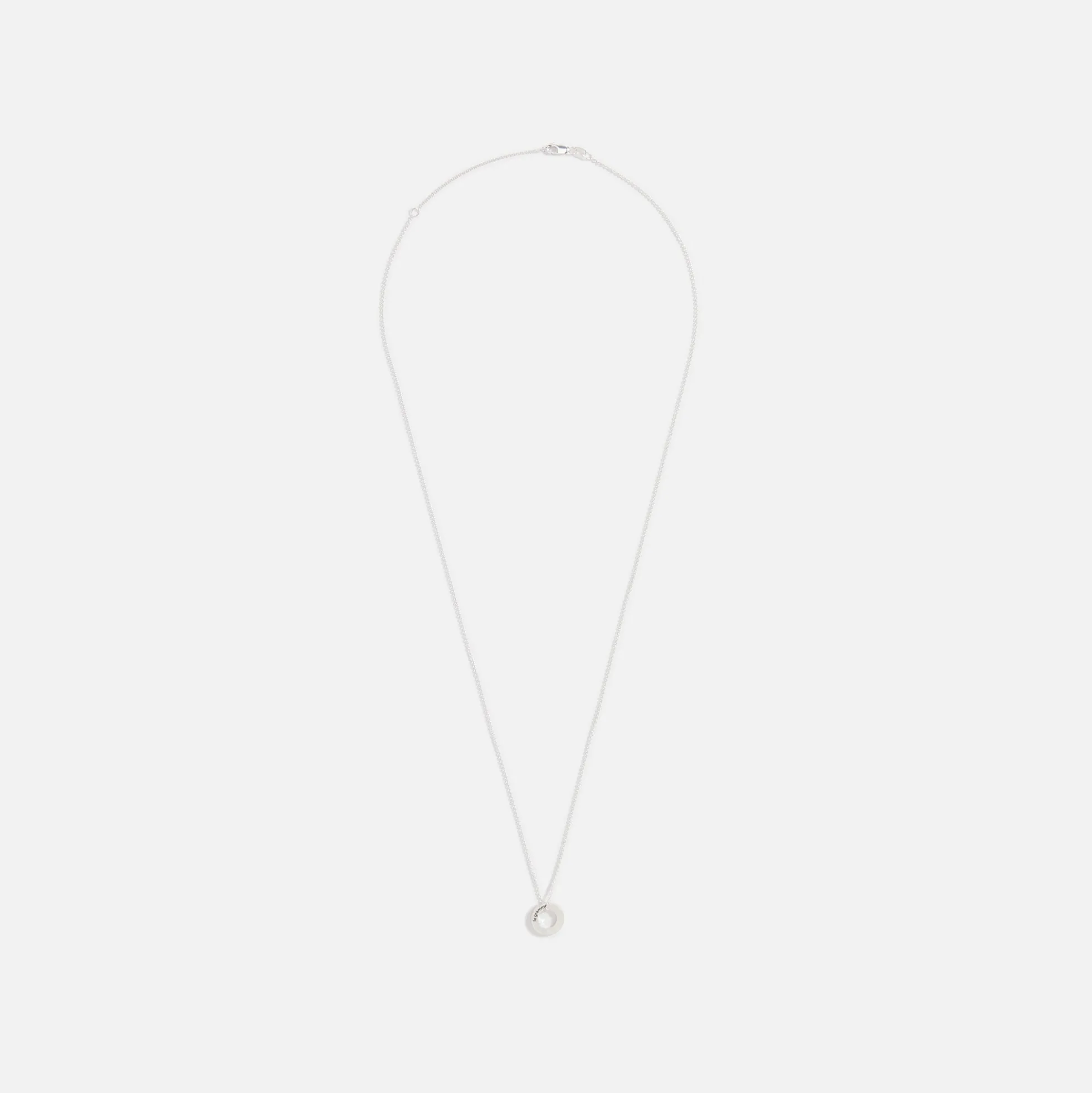 1.1 Circle Pendant Brushed Silver 925