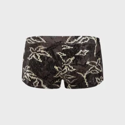 Afra Low Rise Printed Velvet Mini Short