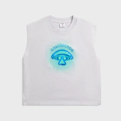 Airbrush Mushroom Sleeveless Tee
