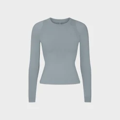 Airy Long Sleeve Crewneck Top