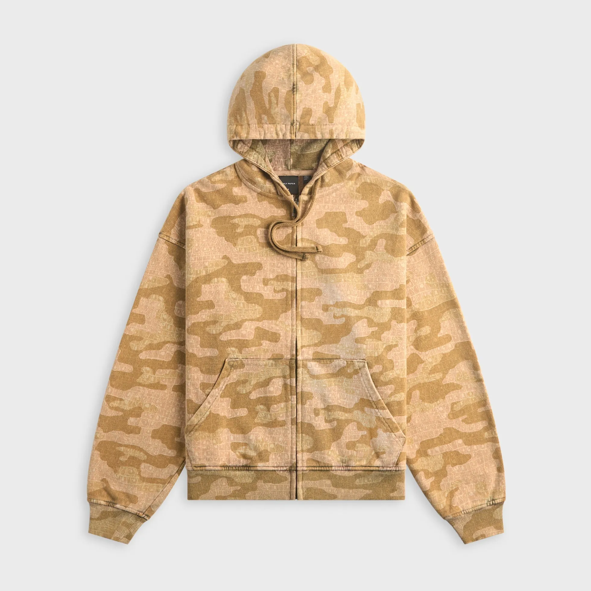 AOP Boxy Zip Up Hoodie
