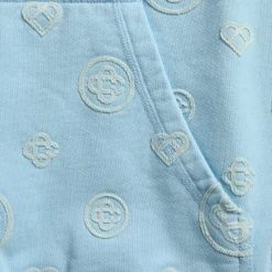 Applique Monogram Hooded Sweatshirt