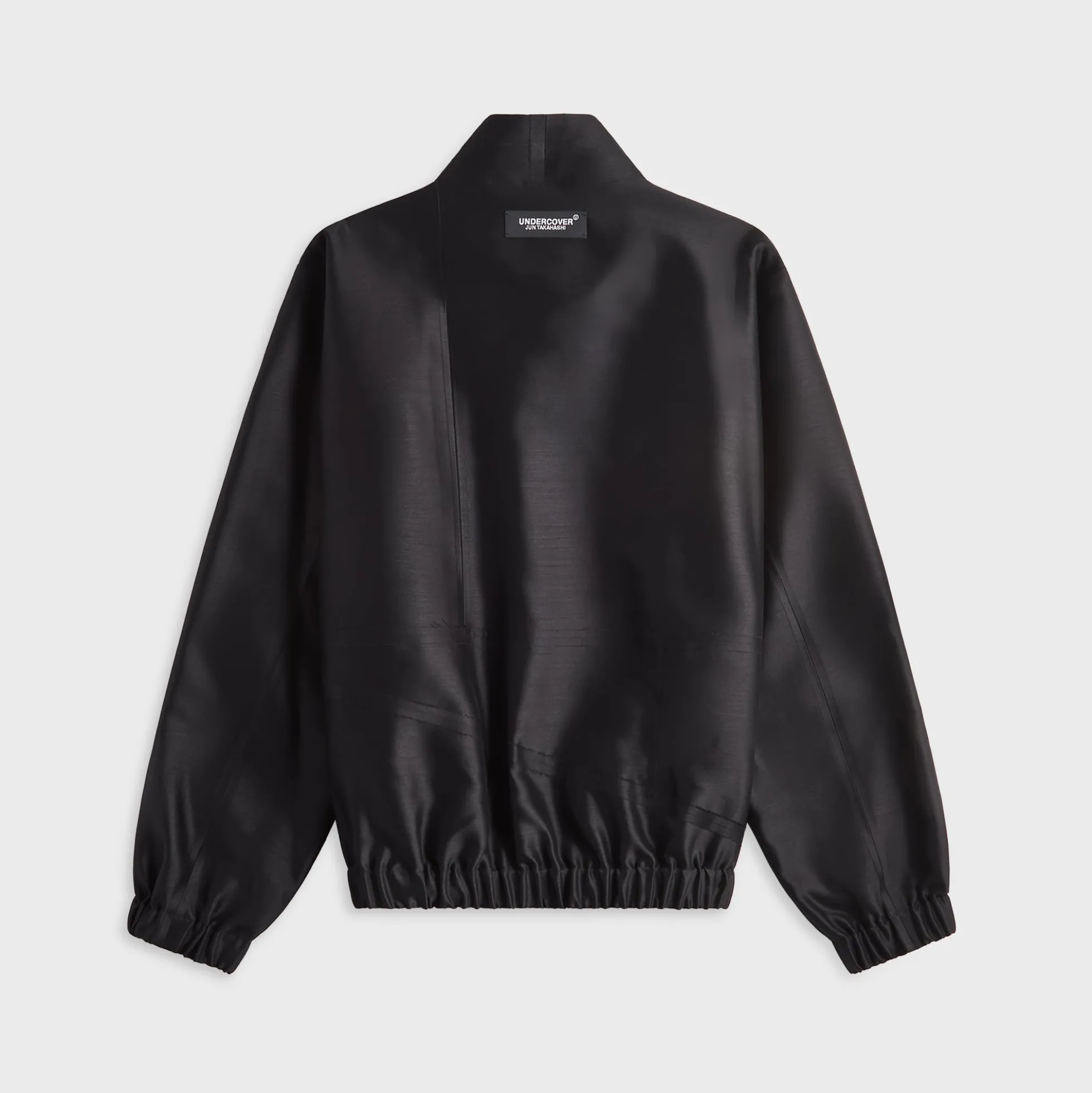 Black Deconstructed Zip Bomber Blouson