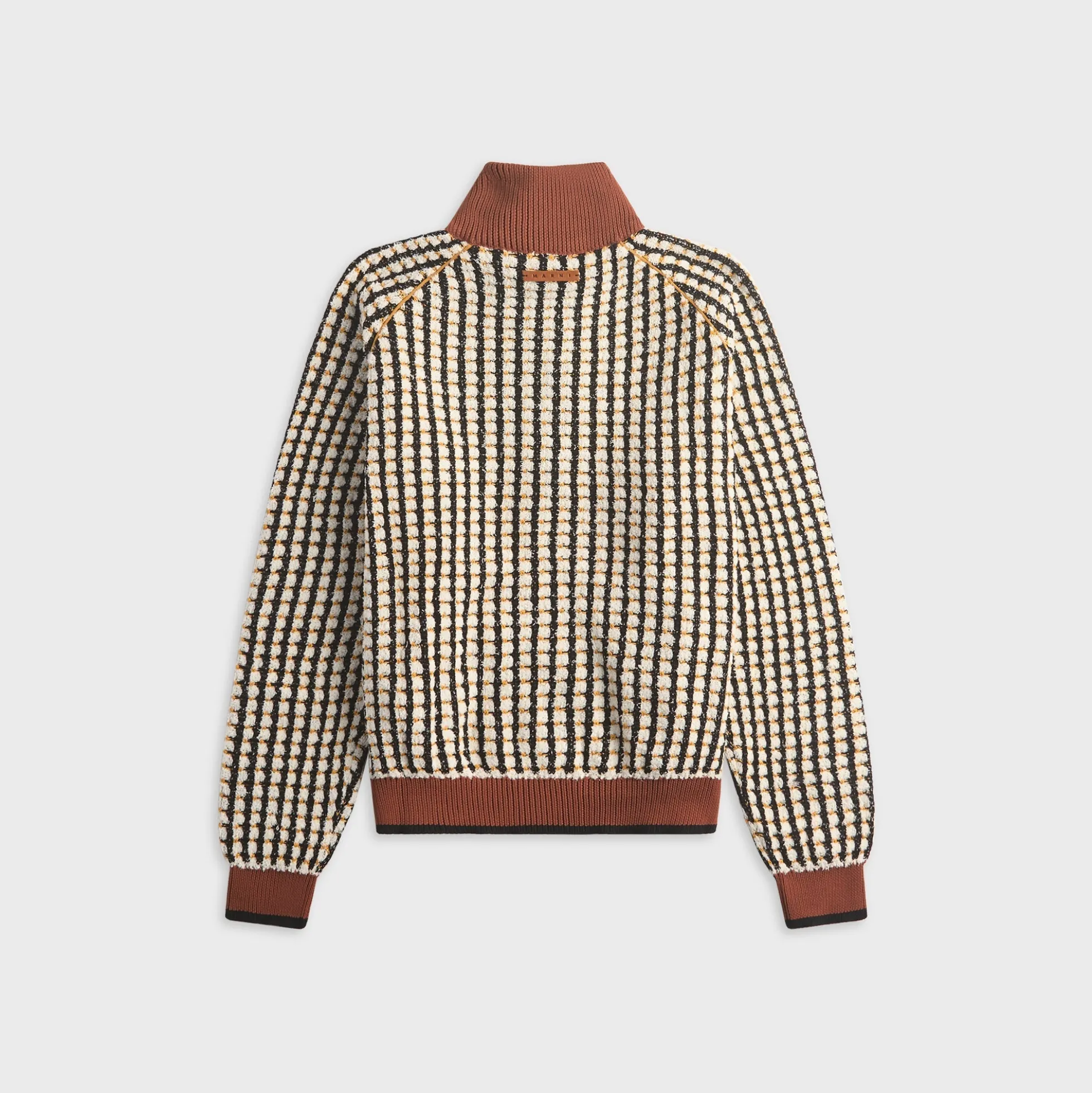 Bouclé Zip-Up Sweater
