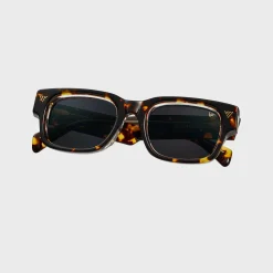 Bowie Brown Tortoise and Clear Acetate Sunglasses