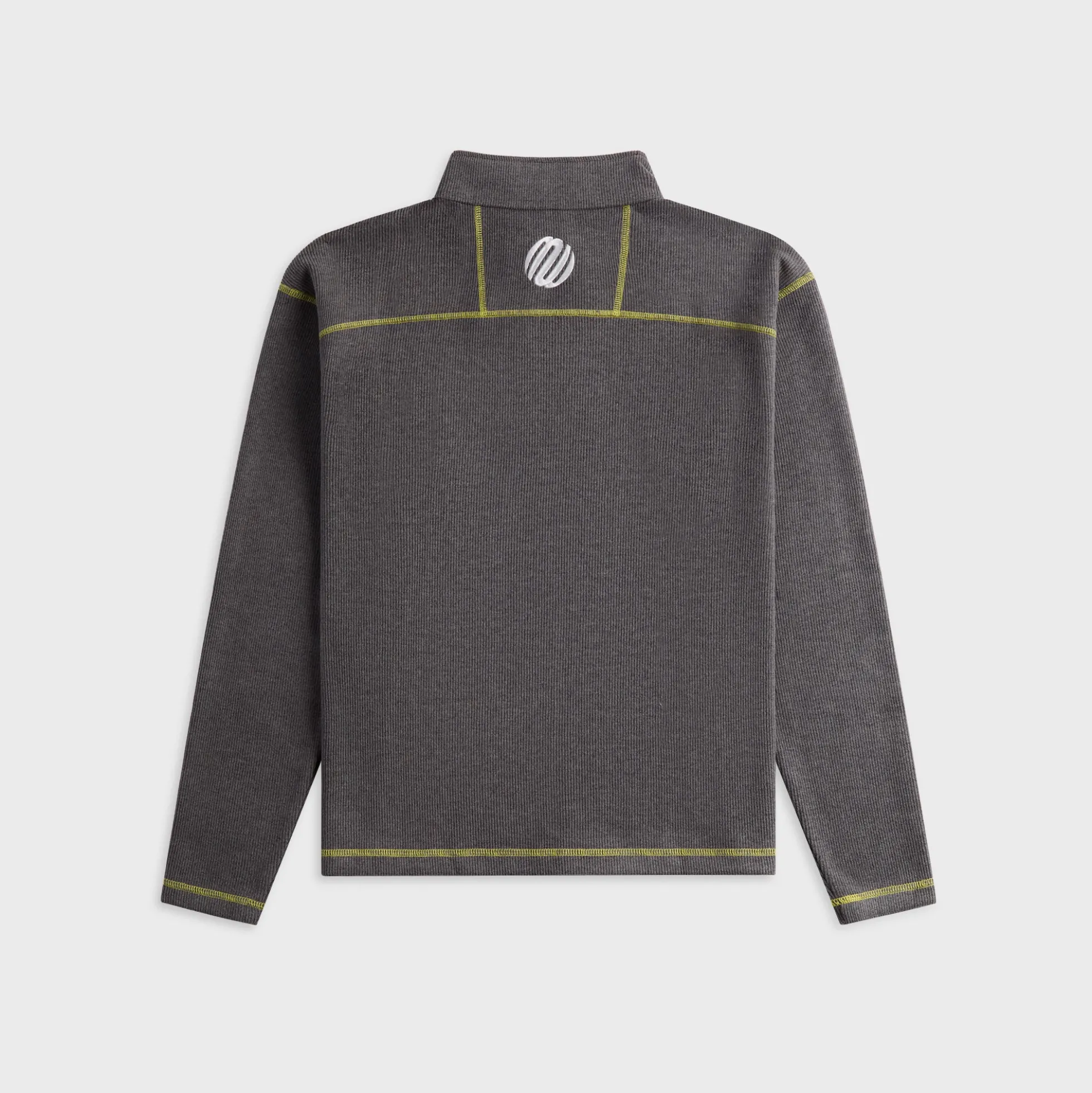 Contrast Stitch Quarter Zip Pullover