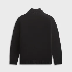 Cotton Mixed Zipped Cardigan