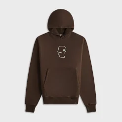 3D Embroidered Logo Head Garment Dyed Hoodie