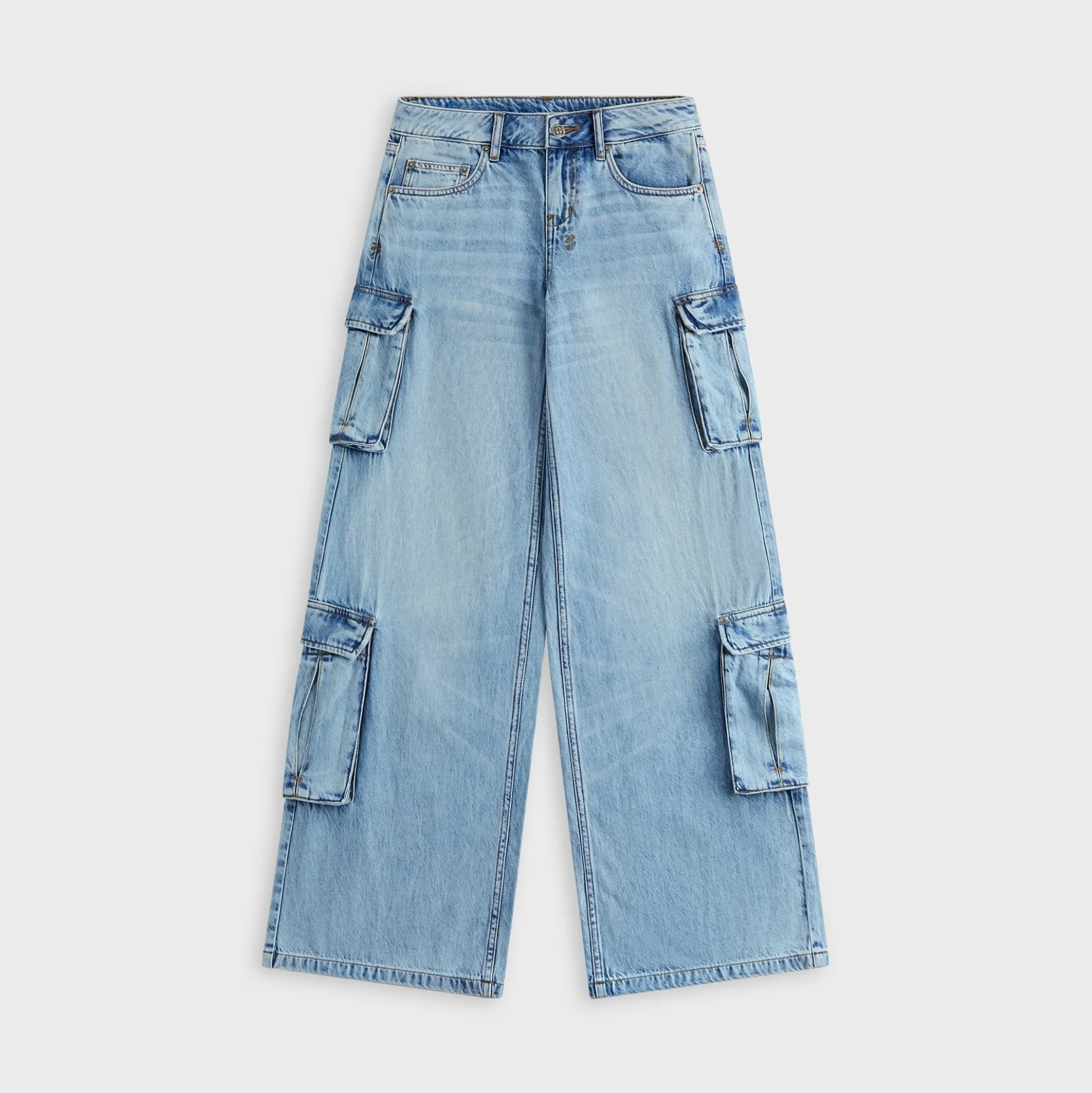 Dropout Low Rise Cargo Jean