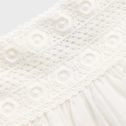 Ell Lace Trim Mini Skirt