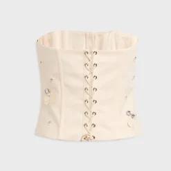 Embellished Twill Corset