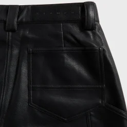 Faux Leather Carpenter Pant