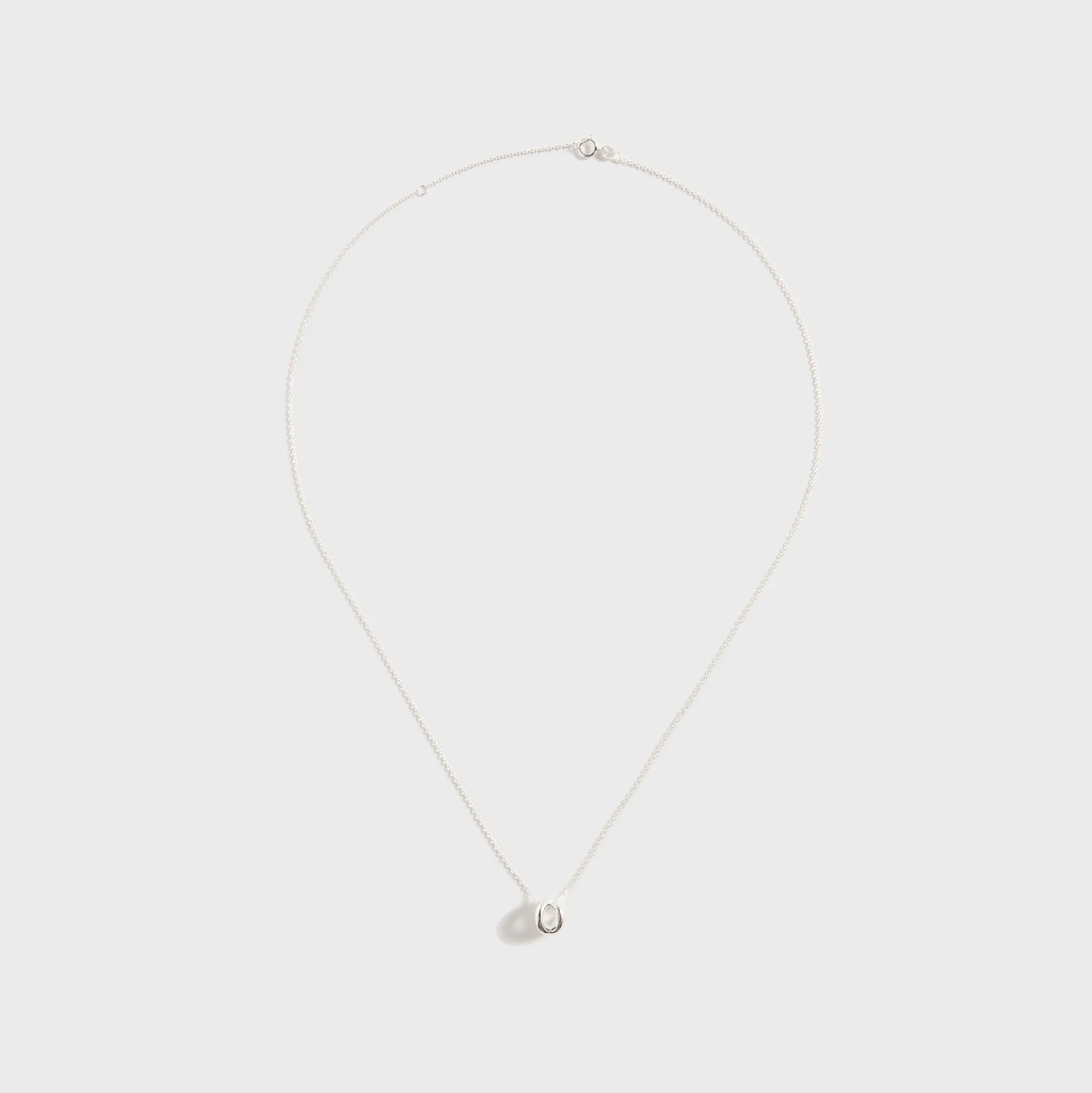 3g Polished Sterling Silver Entrelacs Pendant And Chain Necklace