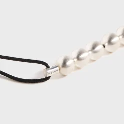 13G Sterling Silver 7 Beads Cord Bracelet