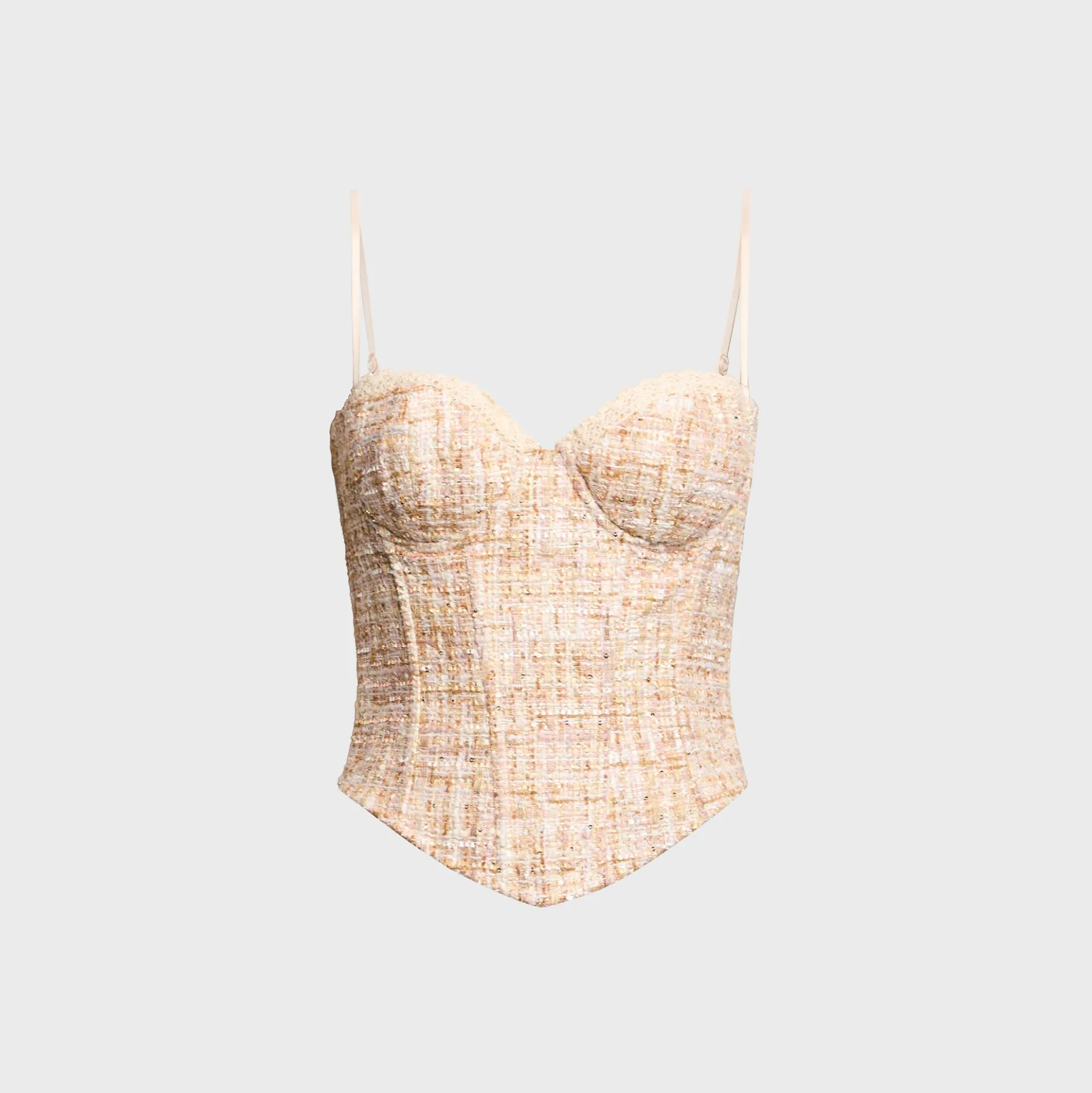 Genevieve Lace Trim Bustier