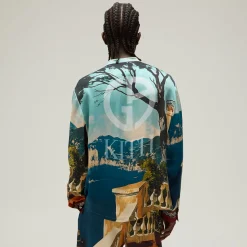 Giorgio Armani & Kith Capri Long Sleeve Zip-Up Shirt