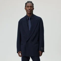Giorgio Armani & Kith &Kin The Traveler Virgin Wool Double-Breasted Jacket