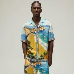 Giorgio Armani & Kith Malibu Short Sleeve Thompson Camp Collar Shirt