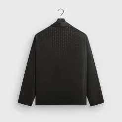 Giorgio Armani & Kith Monogram Long Sleeve Thompson Crossover Shirt