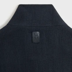 Giorgio Armani & Kith Open Weave Colton Zip-Up Shirt