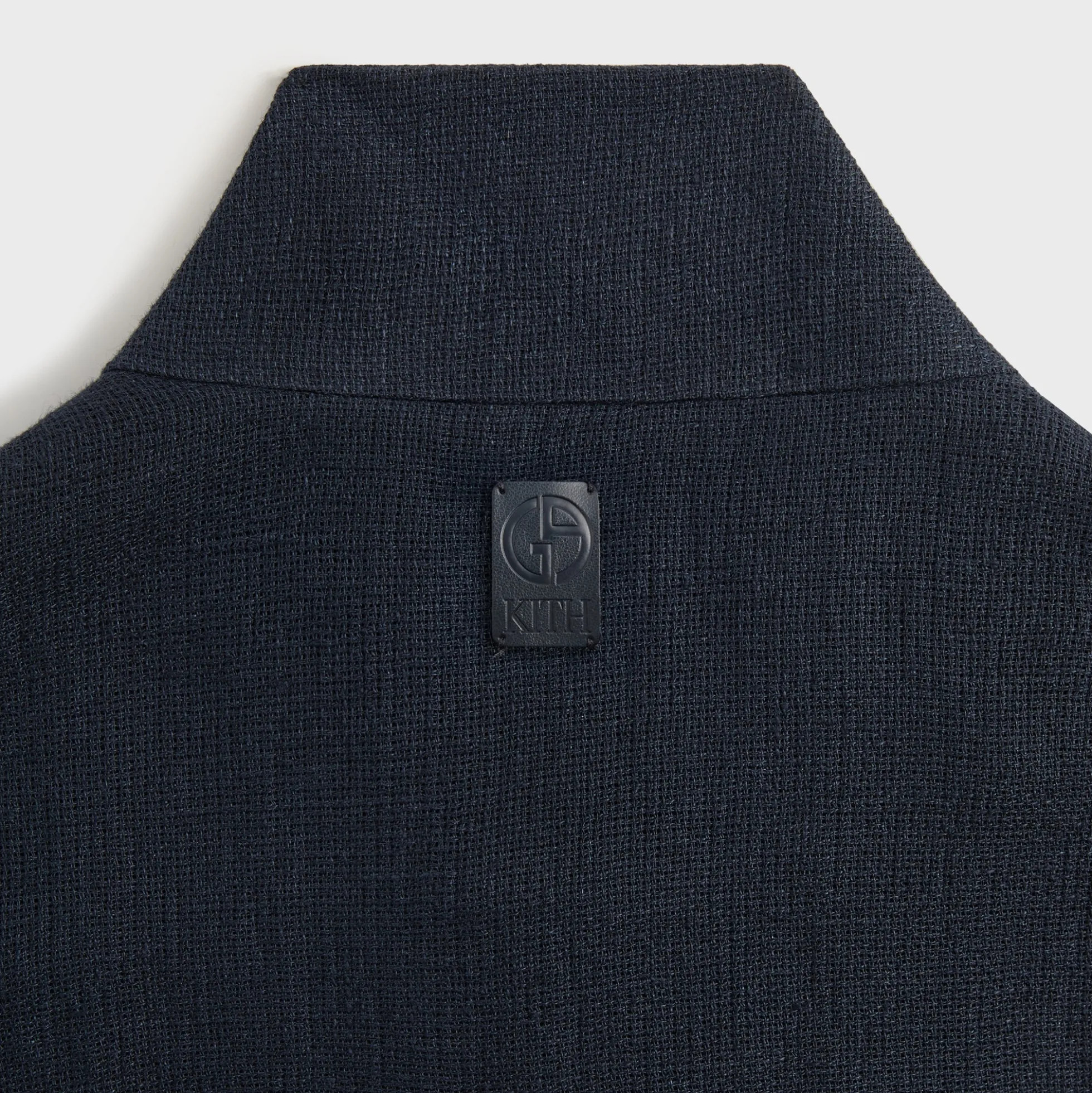 Giorgio Armani & Kith Open Weave Colton Zip-Up Shirt