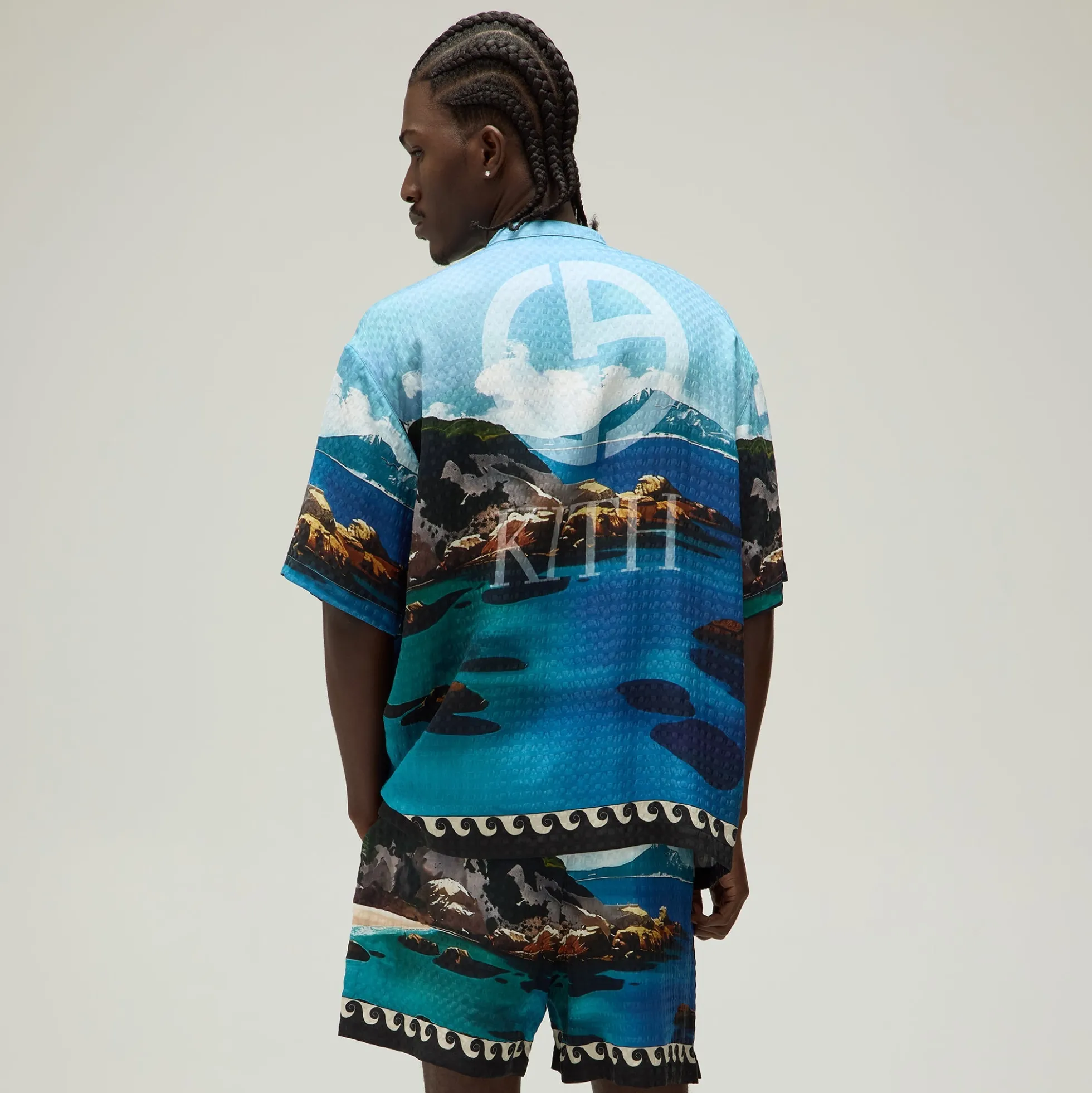 Giorgio Armani & Kith Sardinia Short Sleeve Zip Shirt