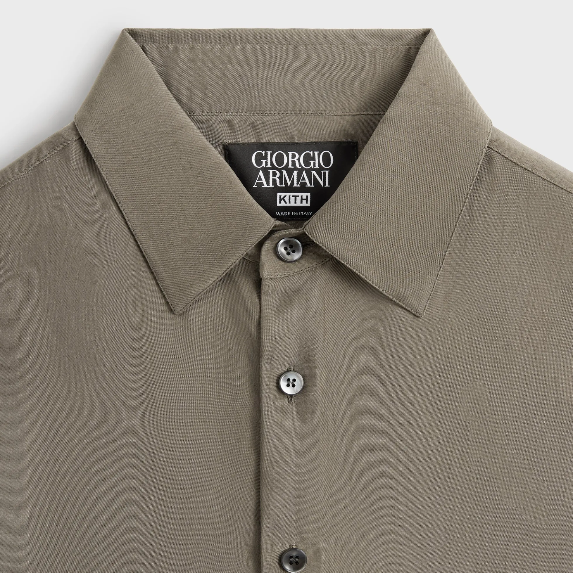 Giorgio Armani & Kith Silky Short Sleeve Button Up