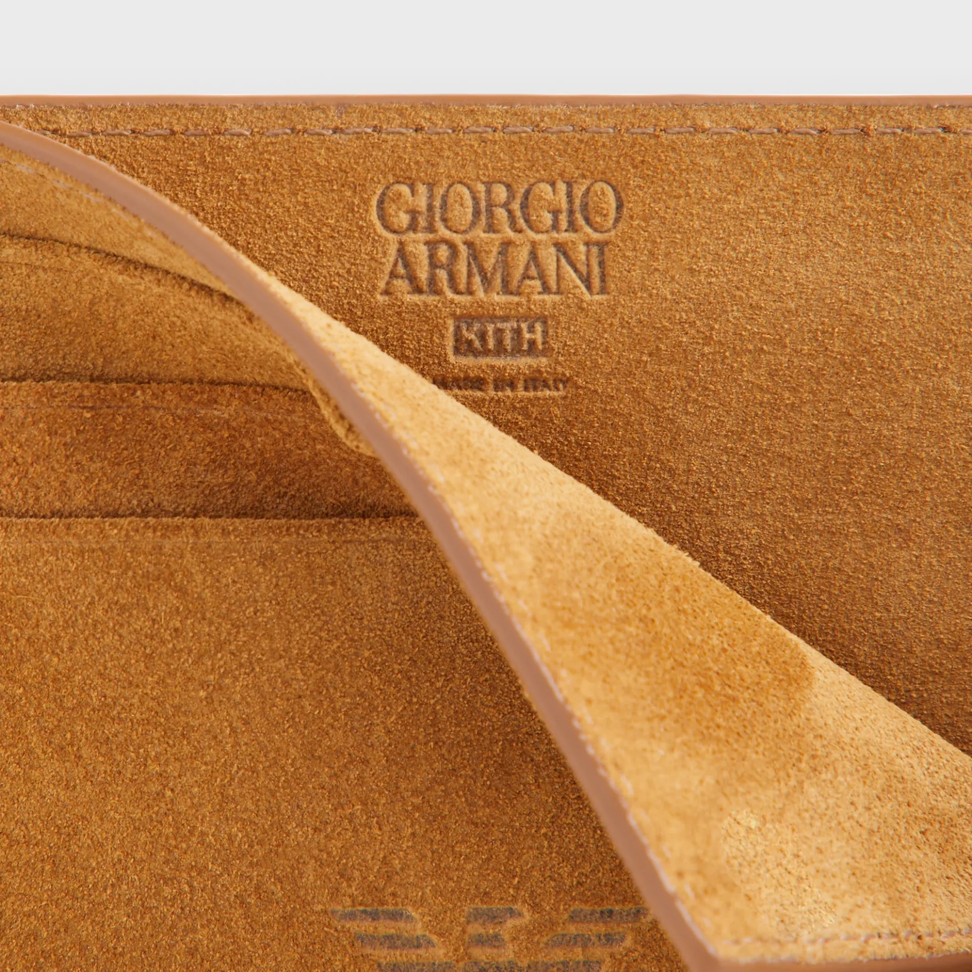 Giorgio Armani & Kith Suede Card Holder