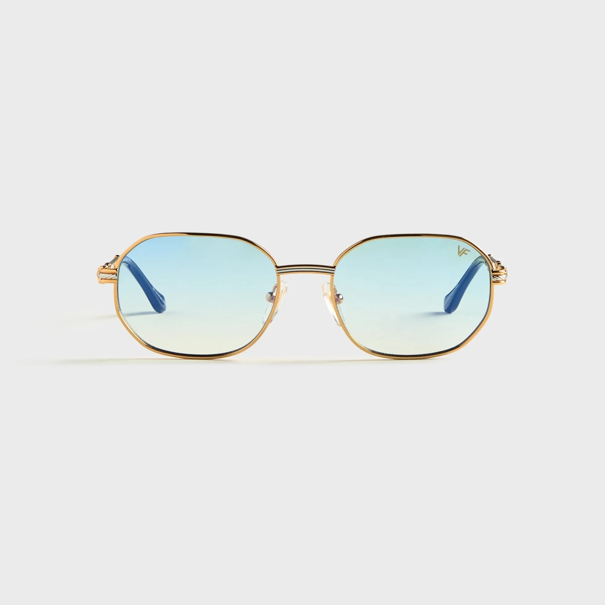 Hustler Double Rope Edition 18KT Two-Tone Gold Sunglasses
