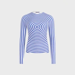 Jersey Lycra Crewneck Top