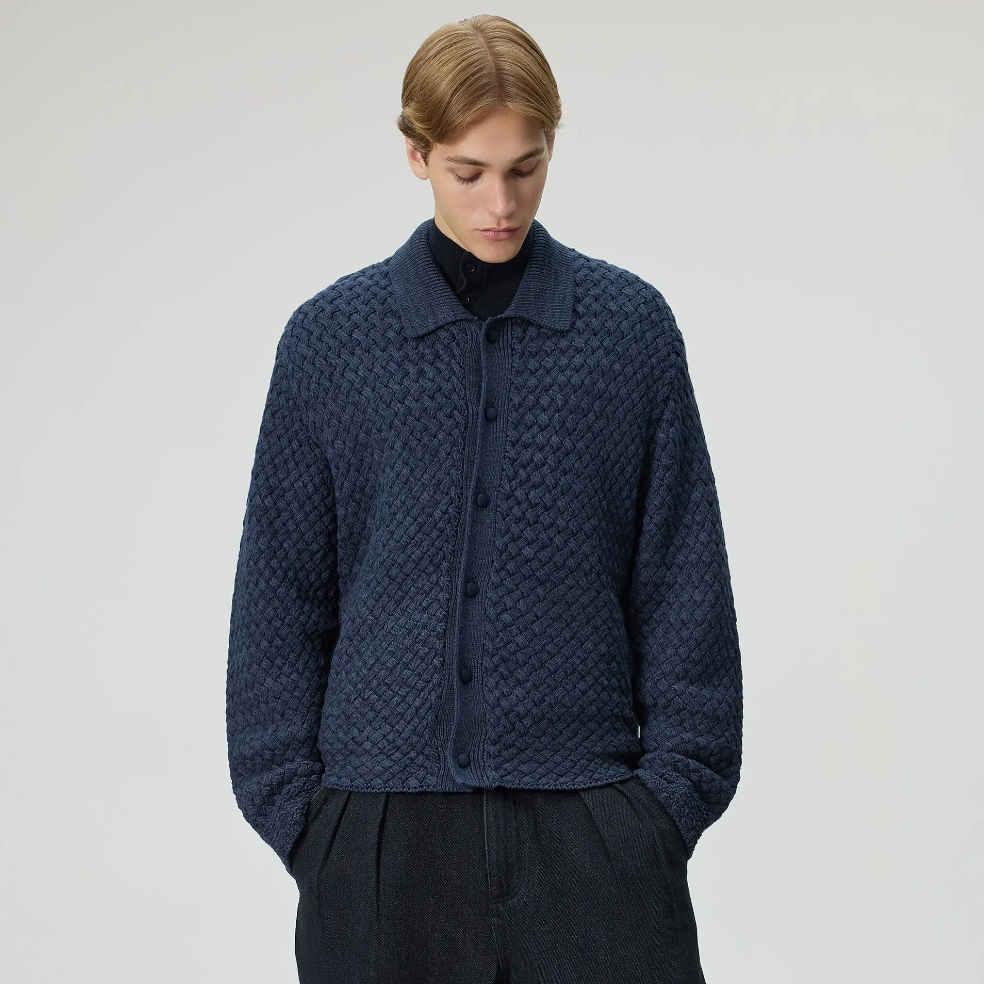 &Kin Basketweave Knit Ginza