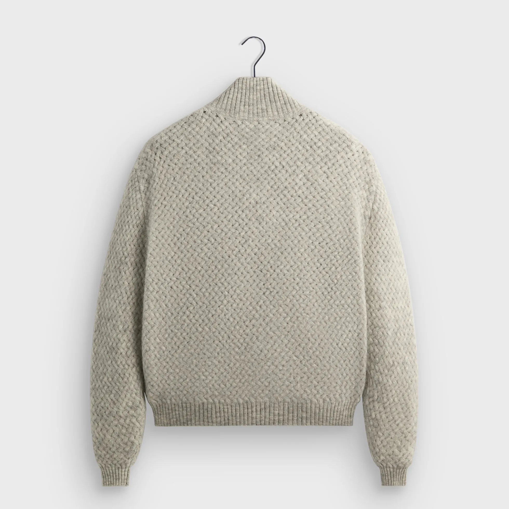 &Kin Basketweave Mohair Wyona Full Zip