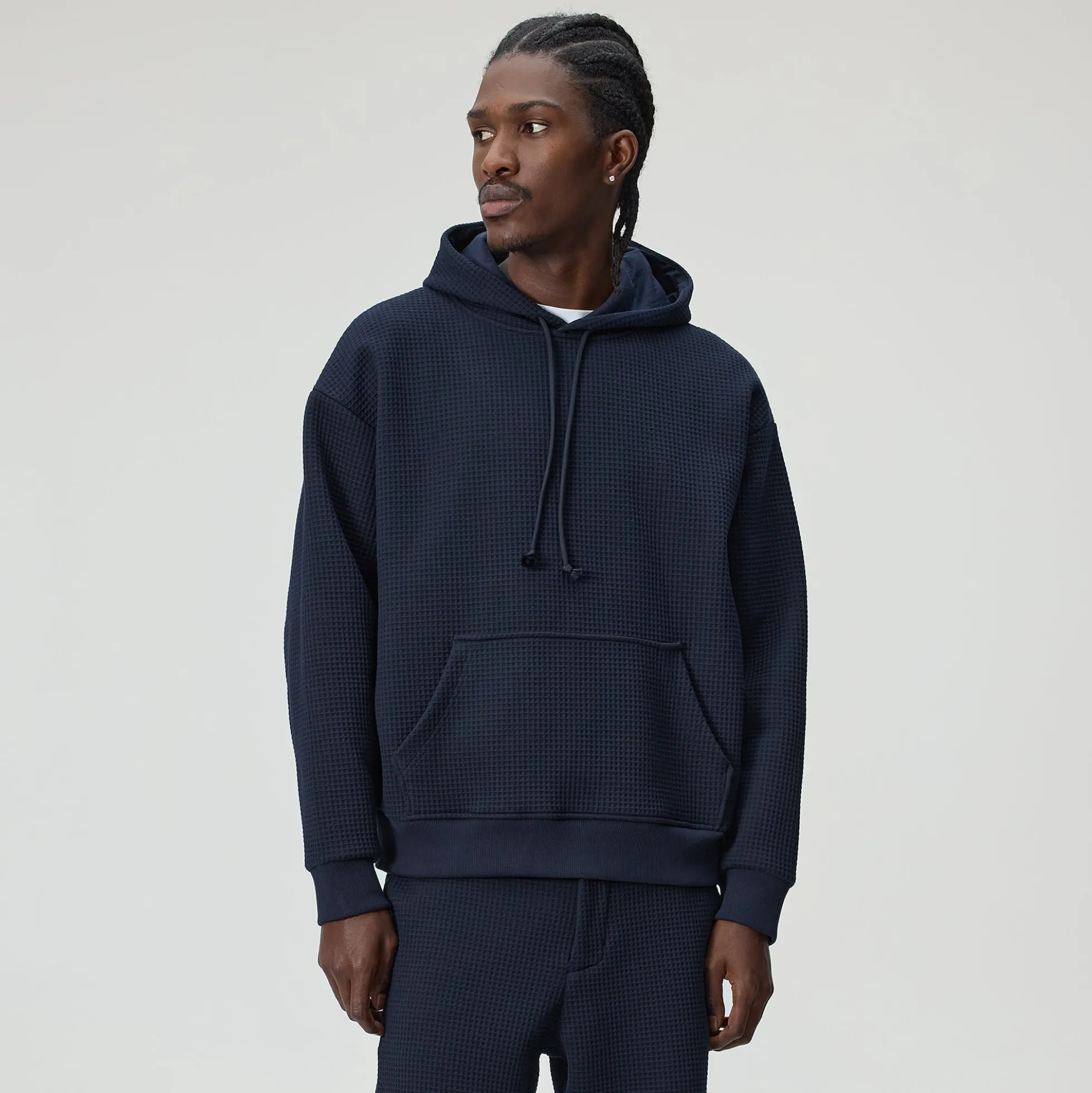 &Kin Check Jersey Nelson Hoodie