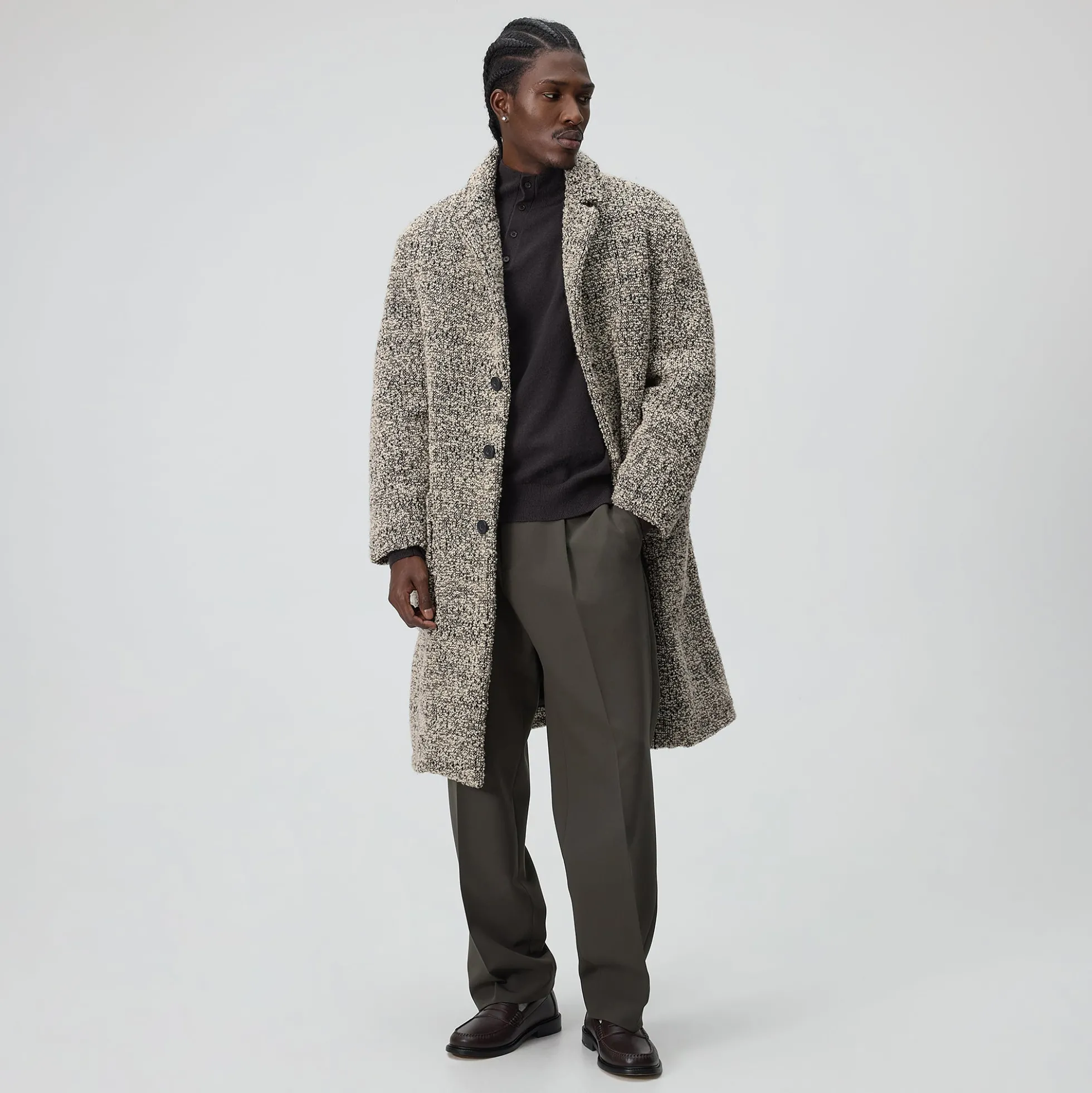 &Kin Plush Boucle Bergen Coat