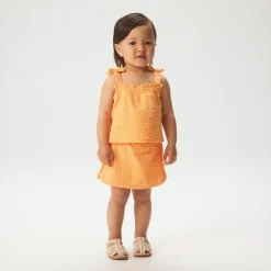 Kith Baby Ayva Textured Monogram Skort Set