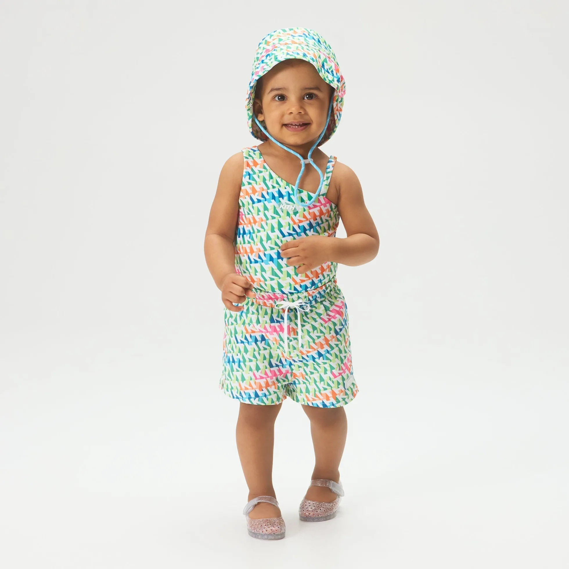 Kith Baby 3D Monogram Kai Swim Trunk