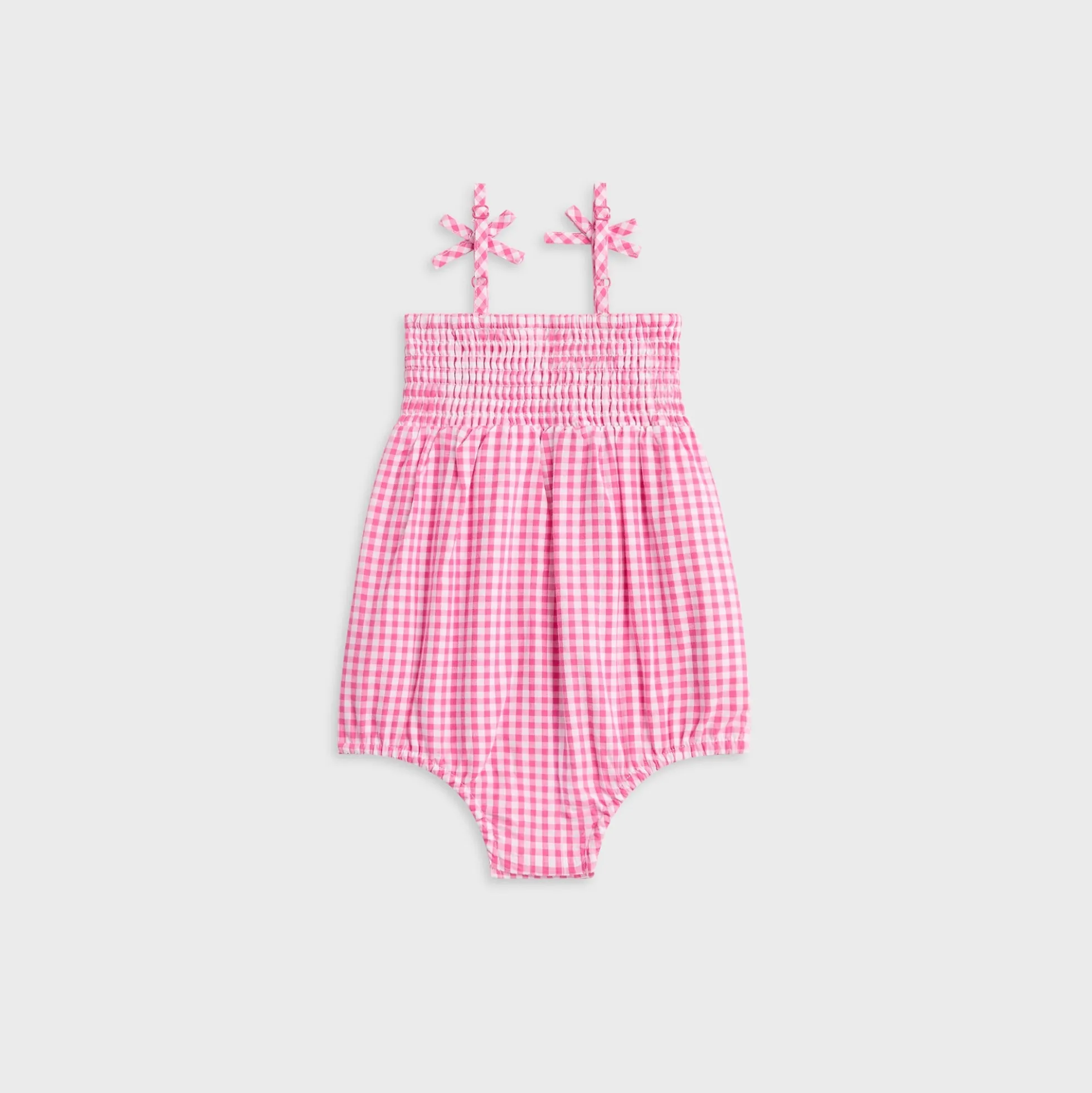 Kith Baby Gingham Tie Romper