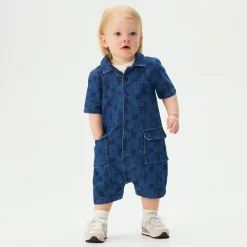 Kith Baby Monogram Denim Belmont Shortall