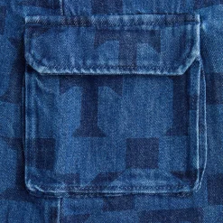 Kith Baby Monogram Denim Belmont Shortall
