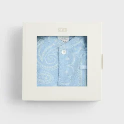 Kith Baby Paisley Jacquard Henley Romper Box Set