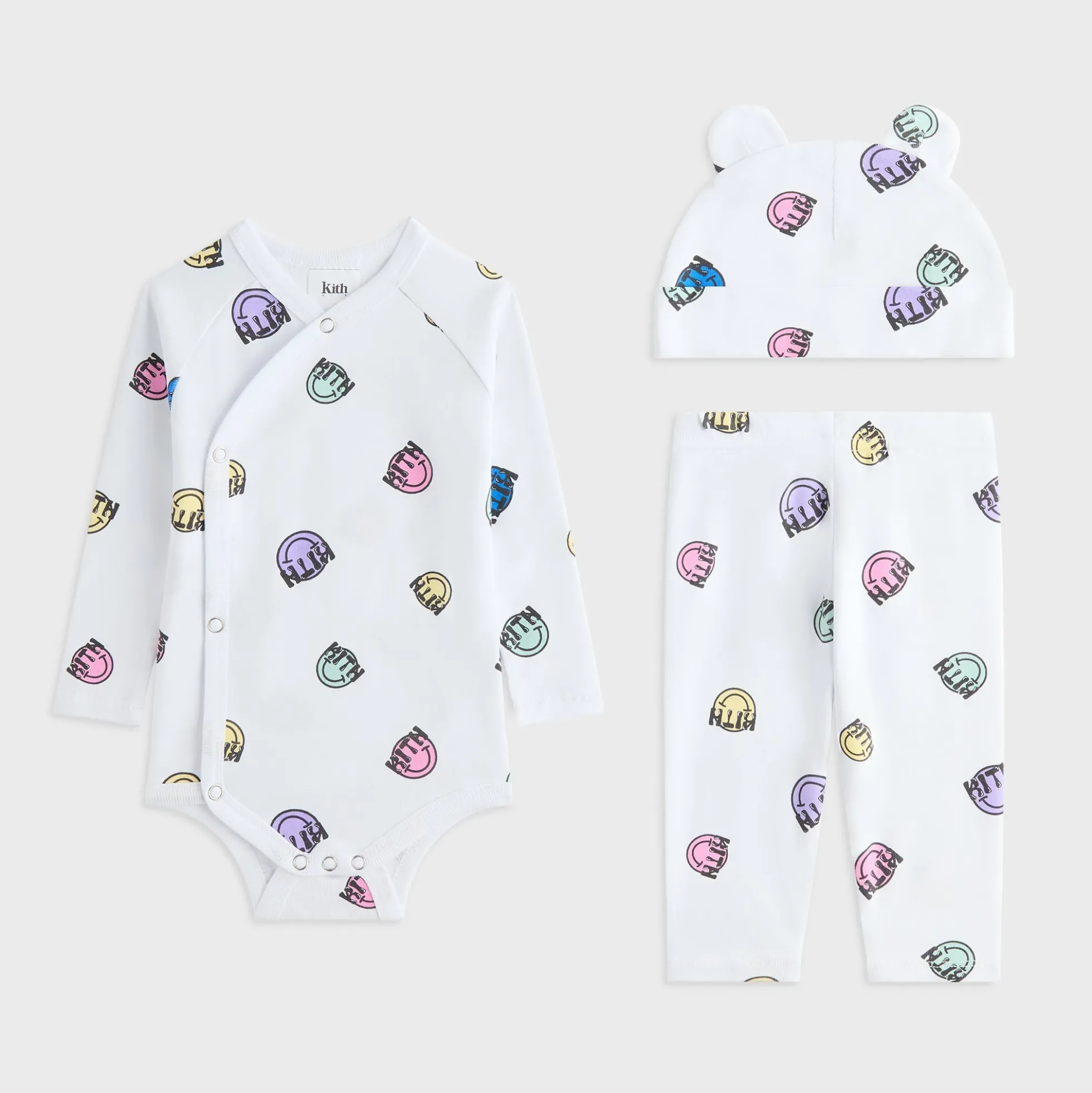 Kith Baby Printed Ribbed Bodysuit Set