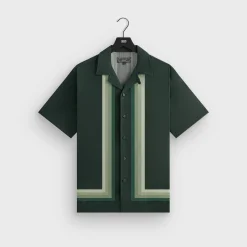 Kith Border Stripe Thompson Camp Collar Shirt