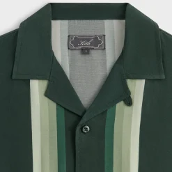 Kith Border Stripe Thompson Camp Collar Shirt