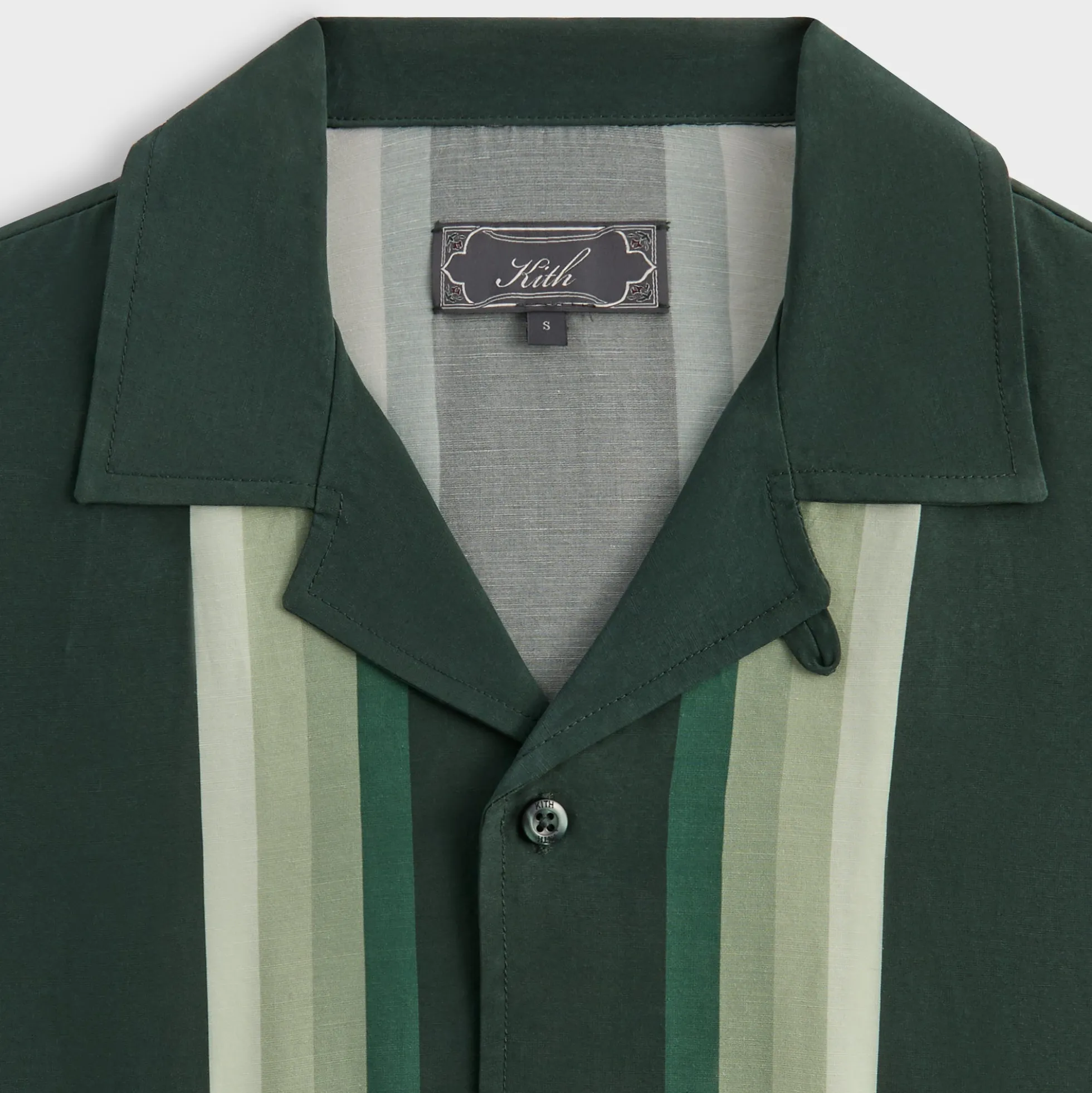 Kith Border Stripe Thompson Camp Collar Shirt