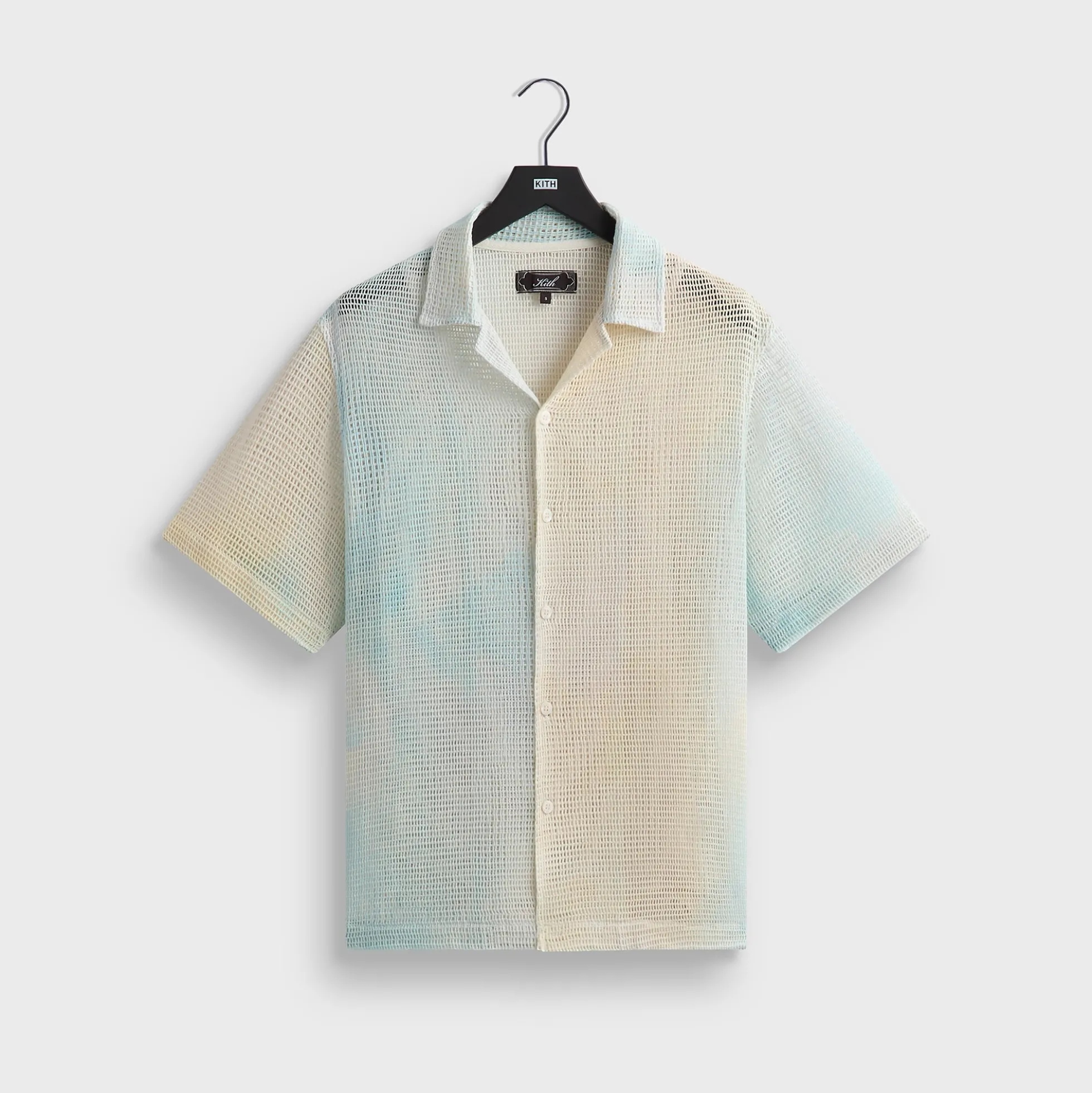 Kith Cloud Dye Cotton Mesh Thompson Camp Collar Shirt