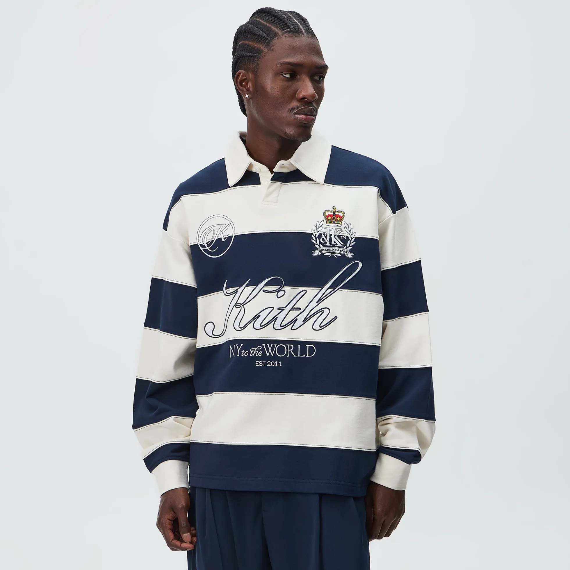 Kith Compact Fleece Striped Rugby