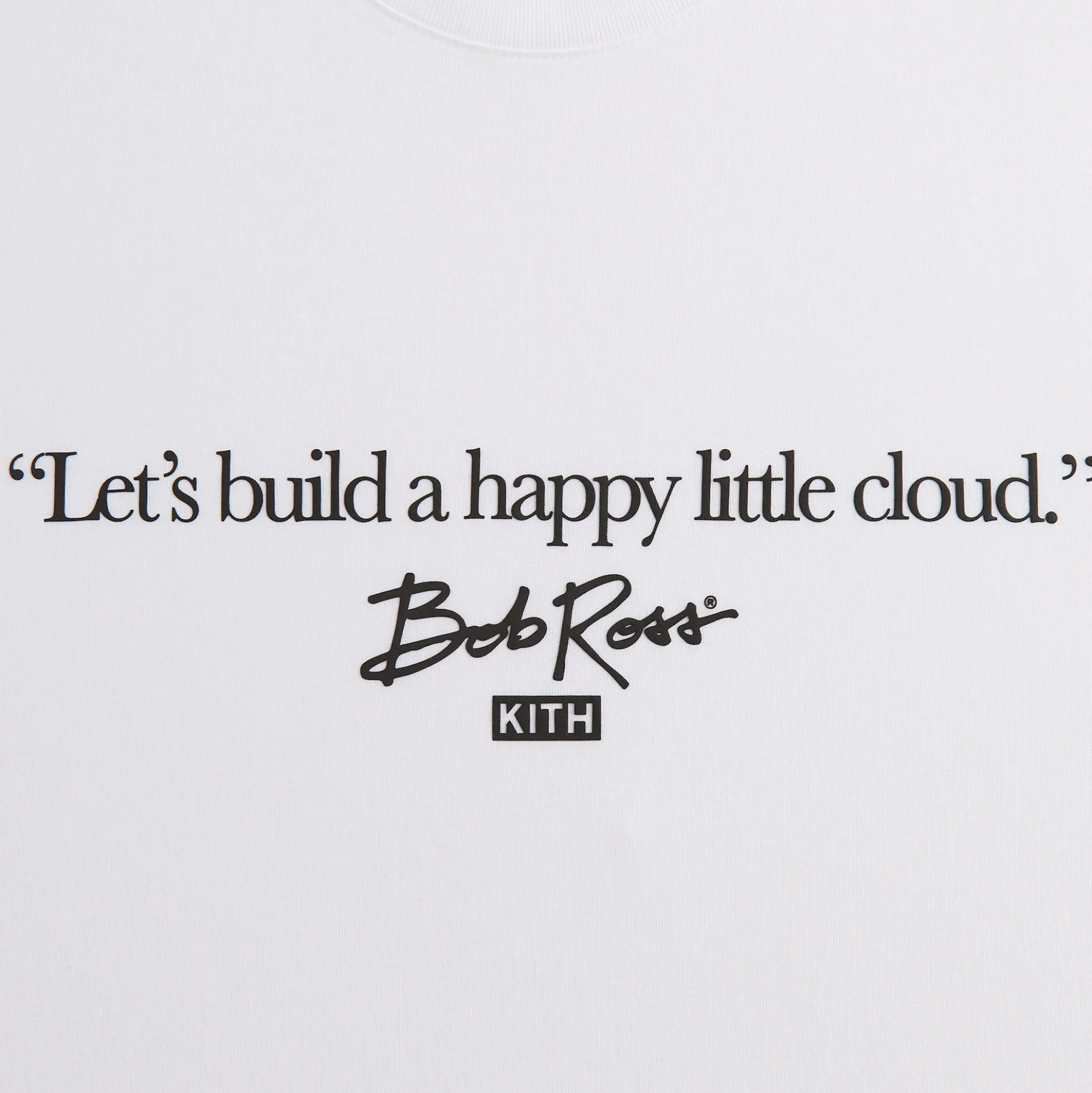 Kith for Bob Ross Happy Clouds Quote Tee