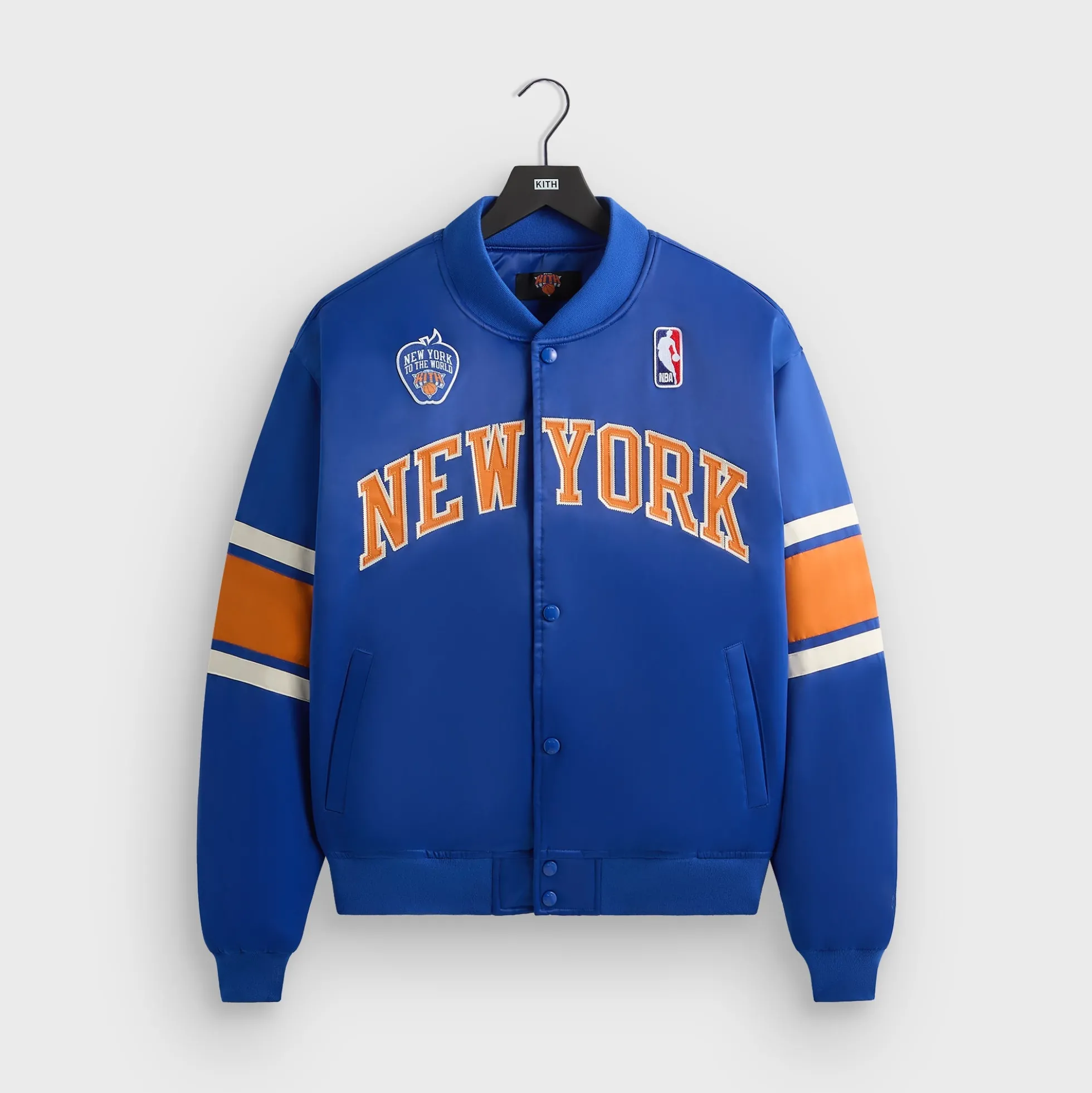 Kith for the New York Knicks Patrick Ewing Classic Satin Bomber Jacket
