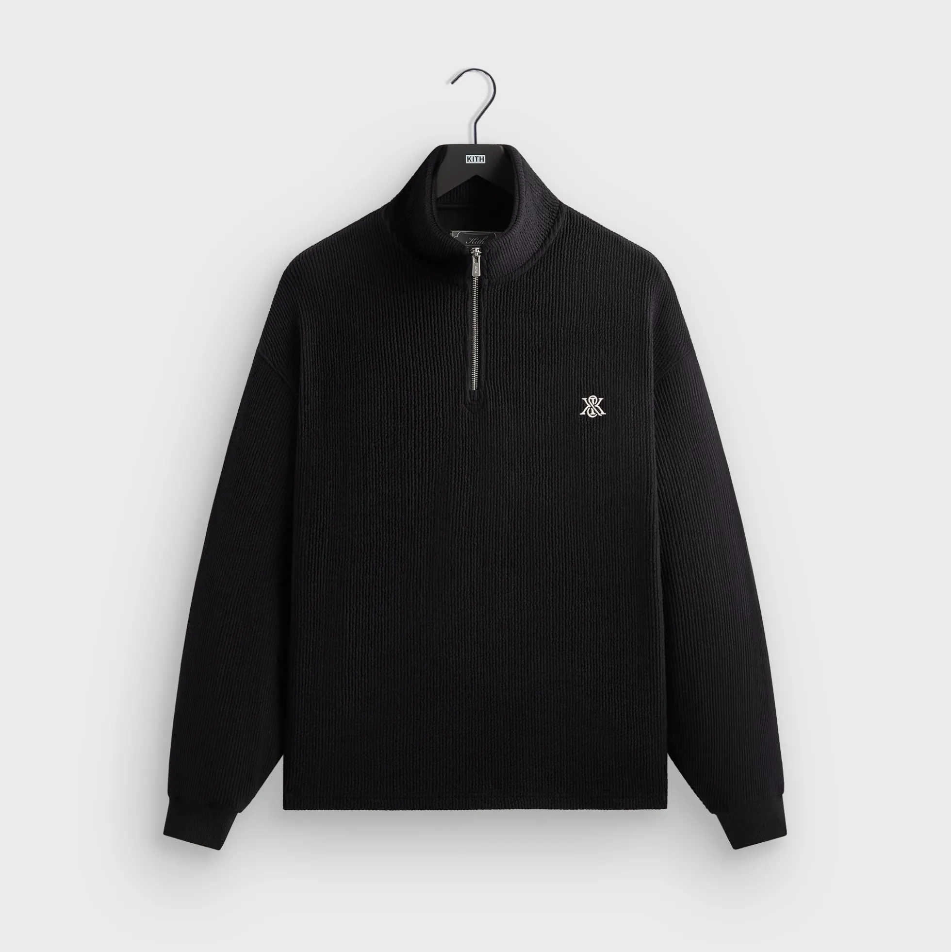 Kith Heavy Crepe Rib Knit Quarter Zip Nelson