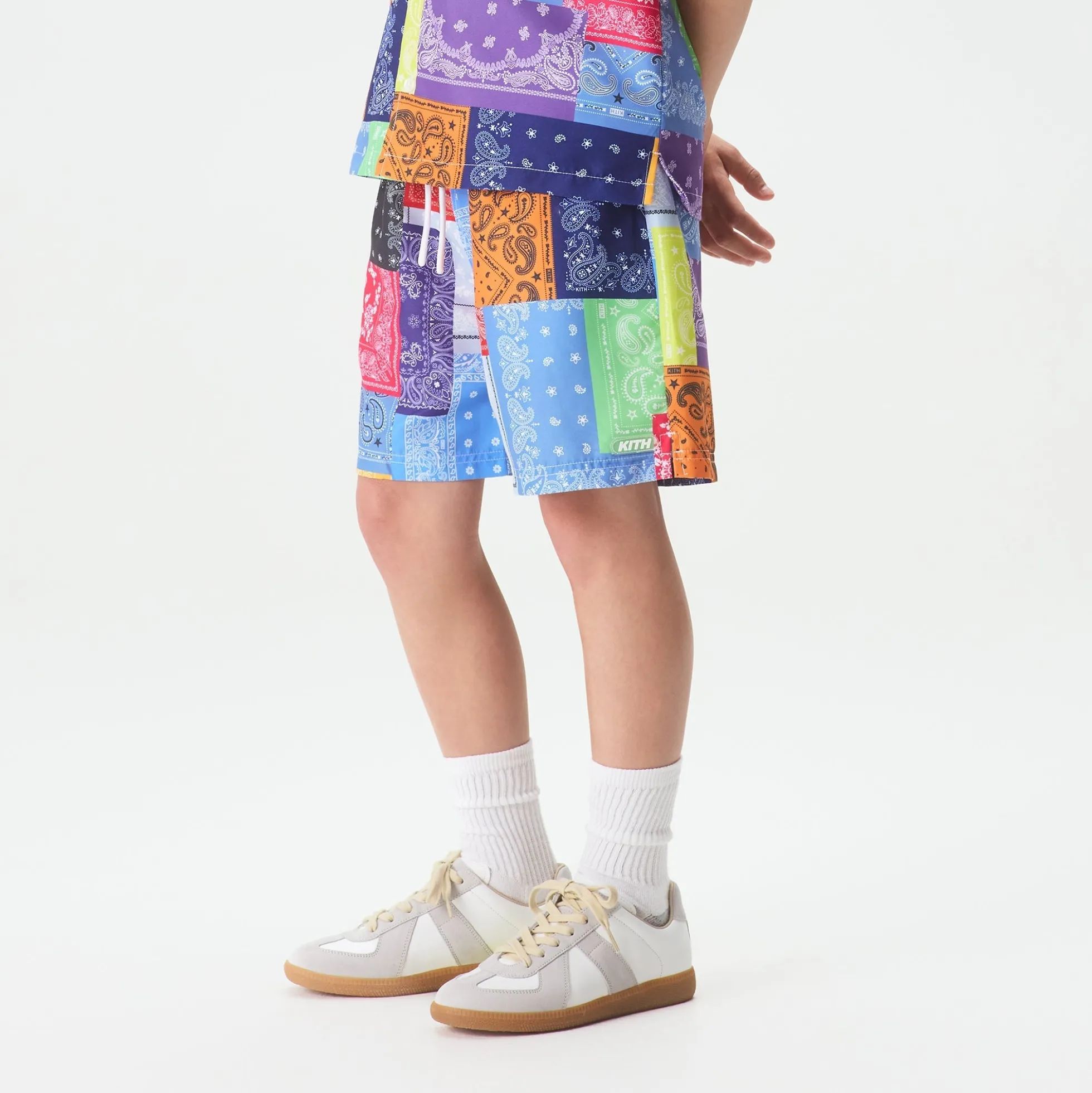 Kith Kids Bandana Splice Kai Swim Trunk